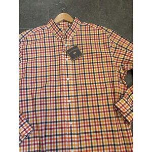NWT Bills Khakis men's large classic  100% cotton button down Shirt  Check